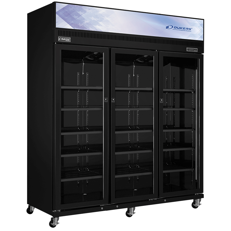 Armoire à boisson vitrée  3 portes avec fronton lumineux