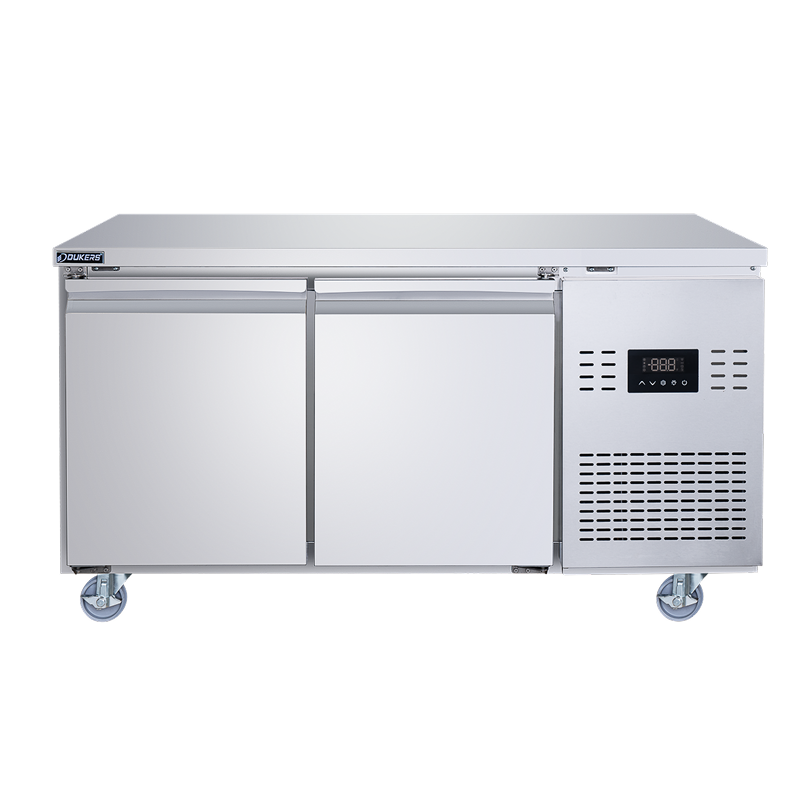 Table réfrigérée positive / négative GN 2 portes sans dosseret 600/700/800 séries